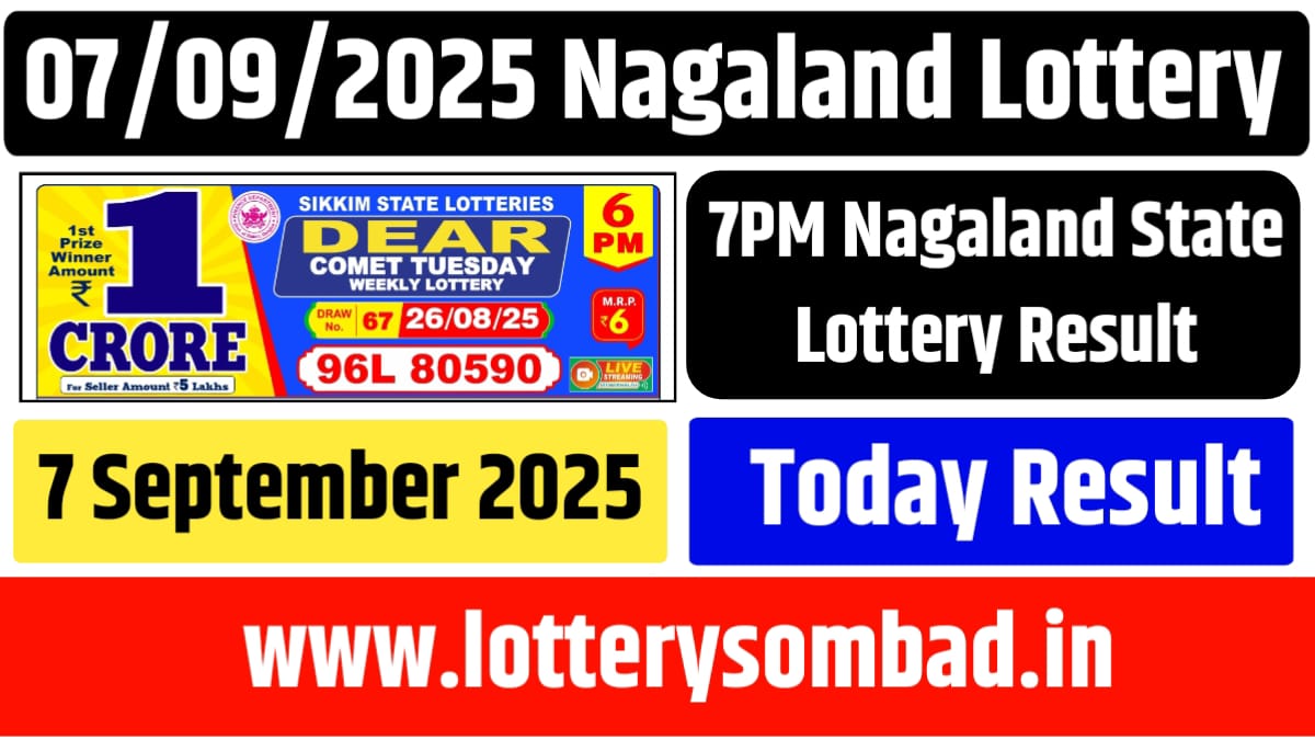06/09/2025 Nagaland Lottery Result