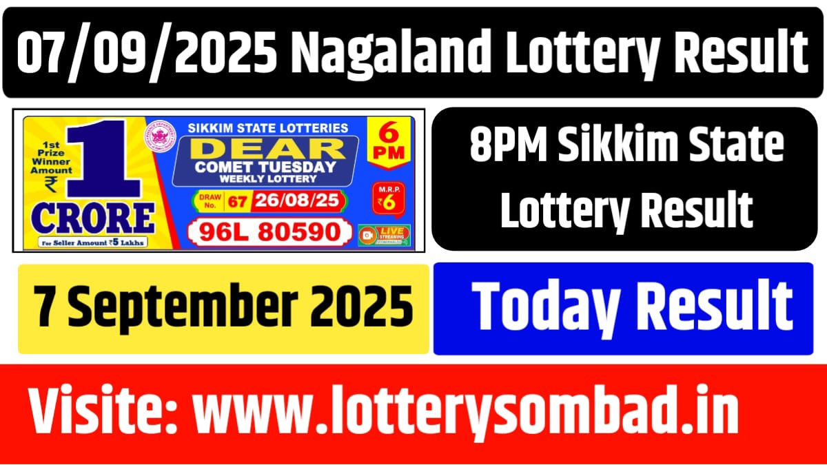 8PM Nagaland Lottery Result